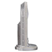 Nakkaş Saatli Mihrap Boytu (Büyük Boy  Gümüş) thumbnail 3