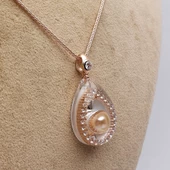 NusPearl012 İnci & Sedef Kolye - 4