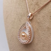 NusPearl012 İnci & Sedef Kolye - 5