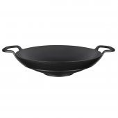 Lava Döküm Yuvarlak Wok Döküm Demir Yekpare Çift Kulplu Çap(Ø)38cm. - 1