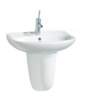 Creavit Pitta 45x55 cm Batarya Delikli Lavabo +Sedef Yarım Ayak - 2