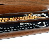 Pigado Ahşap Kutusunda Küre Kesim Kuka Ve Oltu 2Li Tesbih Seti - 1