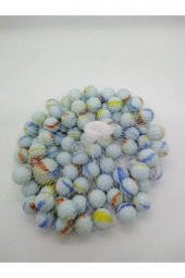 100 Marbles 100 Adet Misket Filede 100lü Misket Bilye Cam Misket - 1