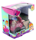 Cute Doll Mini Bebek ve Köpekli Mor Motorsiklet - 5