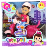 Cute Doll Mini Bebek ve Mor Vespa - 5