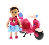 Cute Doll Mini Bebek ve Mor Vespa - 1