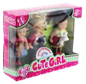 Cute Girl Mini Bebek ve Evcil Hayvan Üçlü Set - 2
