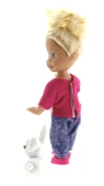 Cute Girl Tavşan Figürlü Sarışın Mini Bebek - 5