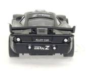 Die Cast Çek Bırak Metal Siyah Yarış Arabası DS thumbnail 5