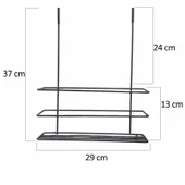 Hometarz Dolap Kapak İçi Düzenleyici Raf Pratik Organizer - 3