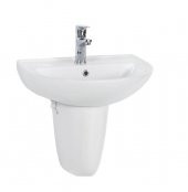 Creavit 40x50 cm Batarya Delikli Lavabo + Yarım Ayak - 1
