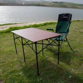 FreeCamp 8830-H5-C Katlanır Masa-KAHVERENGİ - 5