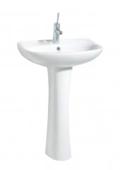 Creavit Pitta 45x55 cm Batarya Delikli Lavabo + Tam Ayak - 1