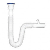 KÖRÜKLÜ SİFON - ÇİFTLİ LAVABO SİFONU - ÇİFT ÇIKIŞLI SİFON - 1
