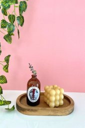 Dekoratif Fornasetti Amber Cam Şişe Vazo 10cm - 1