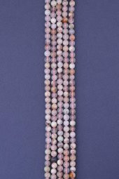 Flower Agate Doğal Taş Dizi 6 mm Küre Kesim thumbnail 1