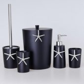 Selim Dekor Ocean Banyo Seti Siyah Gümüş thumbnail 2