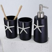 Selim Dekor Ocean Banyo Seti Siyah Gümüş thumbnail 5