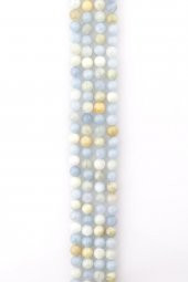 Akuamarin - Heliodor Doğal Taş Dizi 8 mm Küre Kesim thumbnail 1