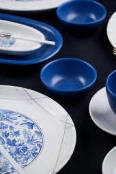 ACAR BLUE BLANC 35 PARÇA KAHVALTI TAKIMI - 4