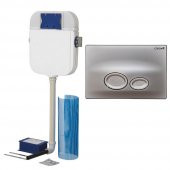 Creavit Gömme Rezervuar Hela Taşı İçin+Mat Gri Kumanda Paneli - 1