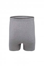 Tutku Elit Havlu Bel Düz Erkek Boxer 1101 | Gri - 2