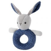 Bebek Oyuncak Çıngırak IKEA MeridyenDukkan 15 Cm Peluş Çıngırak Gri-Mavi - 1