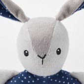 Bebek Oyuncak Çıngırak IKEA MeridyenDukkan 15 Cm Peluş Çıngırak Gri-Mavi - 4