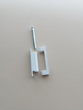 75 LİK PVC PENCERE ÇELİK MENTEŞE  BEYAZ - 1