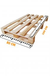 Ahşap Palet 80x100 cm Parça Palet Kavak Zımparasız-Demonte - 3