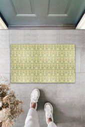 Dekoratif Dijital Baskı Bej Motif Dış Mekan Paspas PS1149 - 1