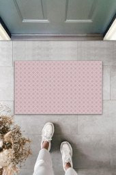 Dekoratif Dijital Baskı Lila Motif Dış Mekan Paspas PS1151 - 1