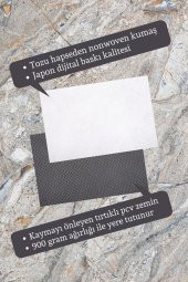 Dekoratif Dijital Baskı Mavi Batik Dış Mekan Paspas PS1168 - 2