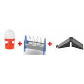 TEKPLAST Güvercin Suluğu 1 Litre + 15 Cm Güvercin Yemlik +Güvercin Tünek - 1