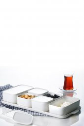 ACAR PORSELEN 7Lİ KAHVALTI SETİ 40X20X2,5 CM - 1