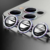 iPhone 13 Pro Max ​​​​Kamera Lens Koruyucu Taşlı Tasarım - 2