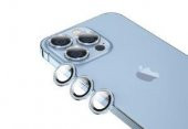 iPhone 13 Pro Max ​​​​Kamera Lens Koruyucu Taşlı Tasarım - 5