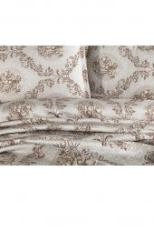 Çeyiz Diyarı Meryem Tek Kişilik Jakarlı Yatak Örtüsü Cappucino thumbnail 9