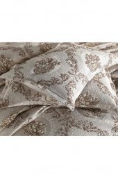 Çeyiz Diyarı Meryem Tek Kişilik Jakarlı Yatak Örtüsü Cappucino thumbnail 10