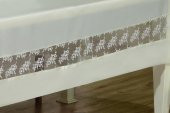Finezza Gelin Lüx Dantelli Monoray Kumaş Krem Masa Örtüsü 170x330 cm - 1031 - 5