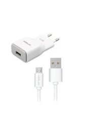 ADAPTÖR USB 2.4A HIZLI ŞARJ BEYAZ KABLO+ EV ŞARJ ADAPTÖRÜ HYTECH HY-X20 - 1
