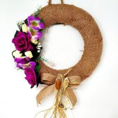 Sepetin Burada El Yapımı Işlemeli Kapı Süsü - 1