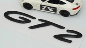 DK Tuning Porsche 911 GT2 Bagaj Siyah ABS Yazı Logo Amblem - 4
