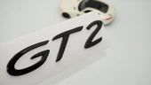 DK Tuning Porsche 911 GT2 Bagaj Siyah ABS Yazı Logo Amblem - 1