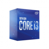 INTEL i3-10100F 4 Core, 3.60Ghz, 6Mb, 65W, LGA1200,10.Nesil, BOX, (Grafik Kart YOK, Fan VAR) - 1