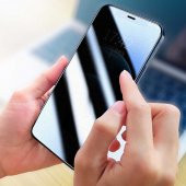 iPhone 12 Mini Fit Hard Mat Privacy Hayalet Cam Ekran Koruyucu - 10