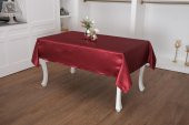 Finezza Kristal Monoray Kumaş Bordo Masa Örtüsü  Dikdörtgen 140x200 cm - 1035 - 1