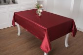 Finezza Kristal Monoray Kumaş Bordo Masa Örtüsü  Dikdörtgen 140x200 cm - 1035 - 2