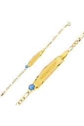 Hafif Bebek Künyesi İsim Yazılabilir Firuzeli thumbnail 2