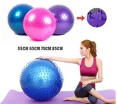 Dikenli Yoga Pilates Aeorobik Jimnastik Topu 55 Cm - 8